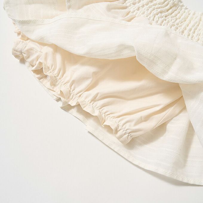 日本 Lycee mine - 澎澎荷葉邊皺褶褲裙-綠