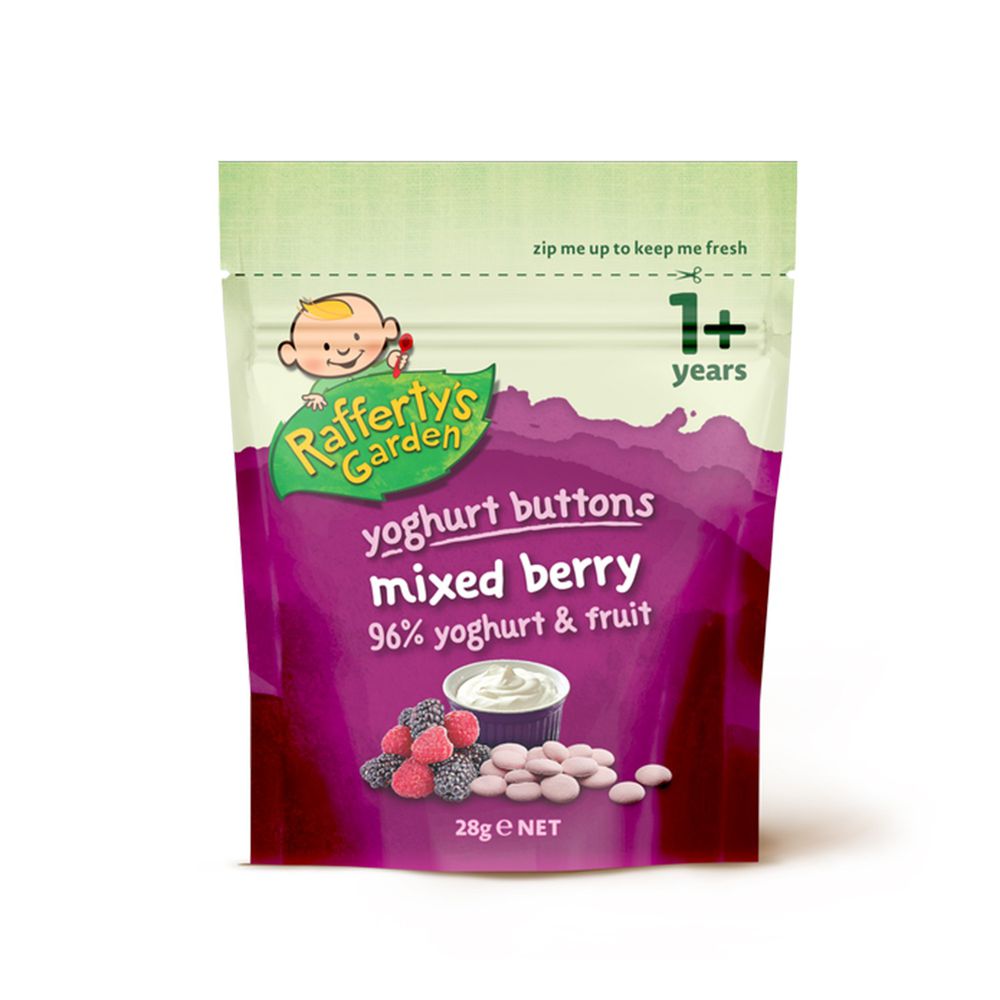 澳洲 Rafferty's Garden 芮芙迪 - 小鈕扣優格餅-綜合莓果-12個月以上寶寶適用