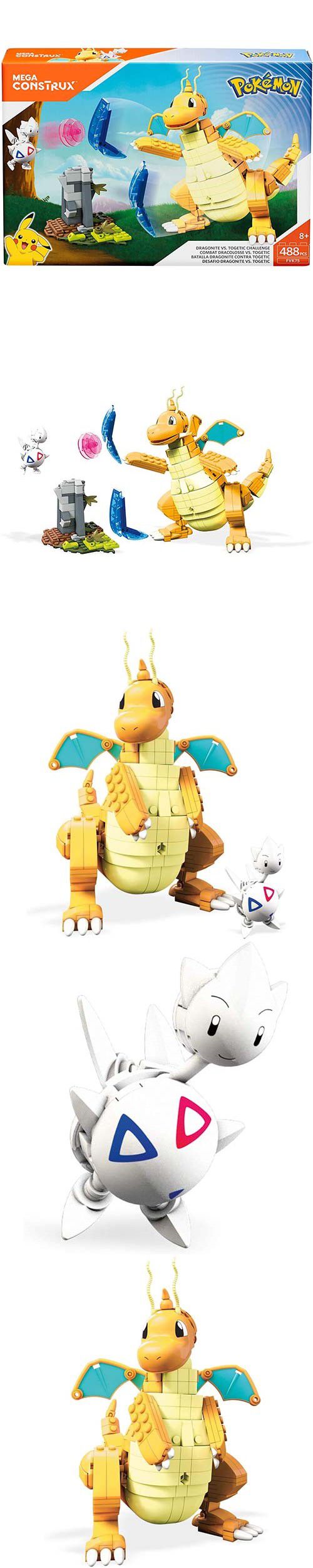 寶可夢 Pokemon - Mega Construx 美高創建精靈寶可夢 快龍與波克基古對戰組