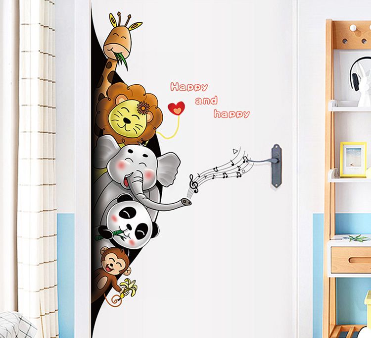 JB Design - 時尚壁貼-可愛動物黑洞探險SK9360 (60cm*90cm)