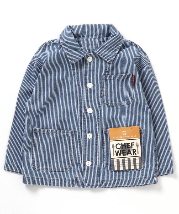 日本 BREEZE - 美式帥氣翻領夾克/薄外套-格紋-黑白