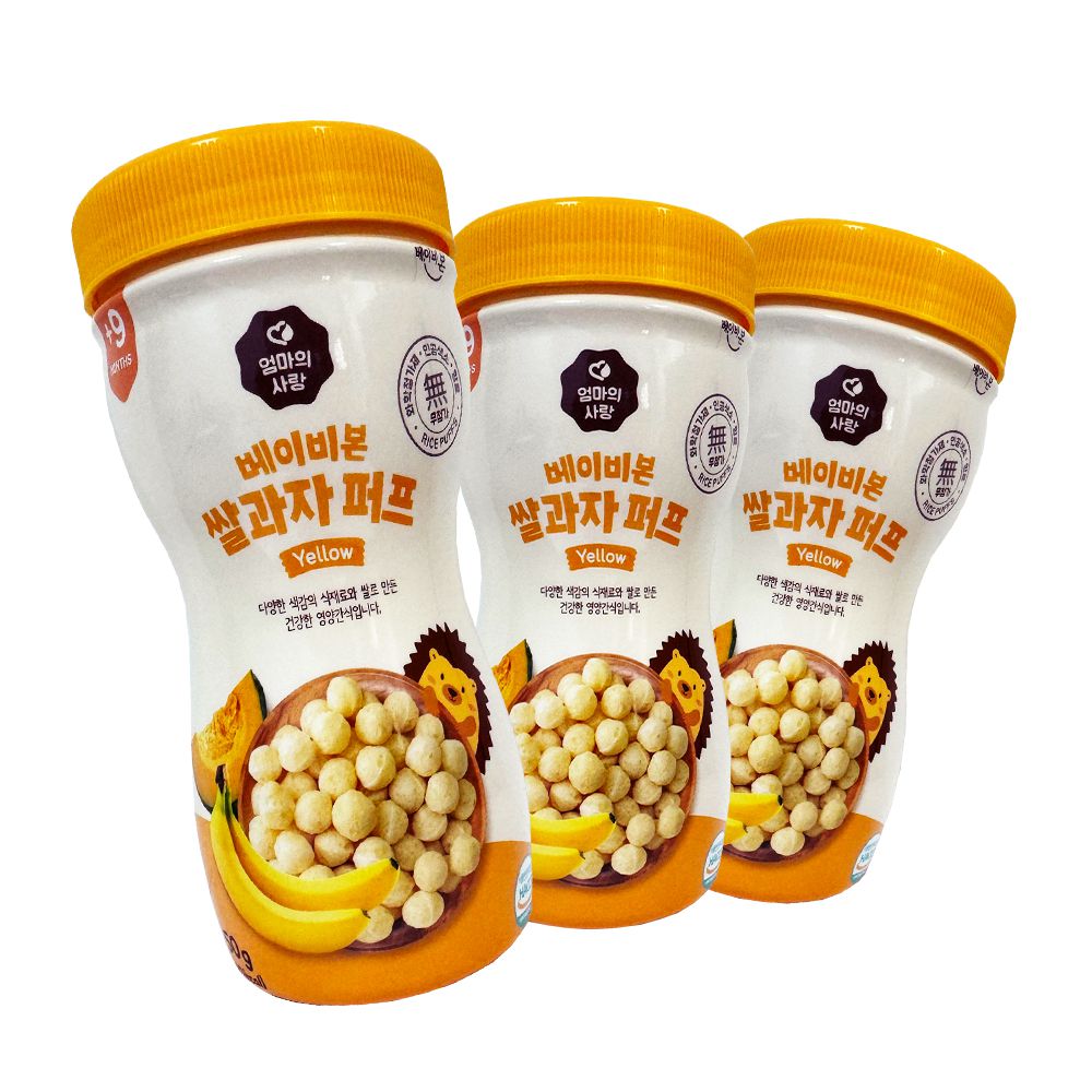 baby bon泡芙米餅-香蕉口味-3罐組-50克