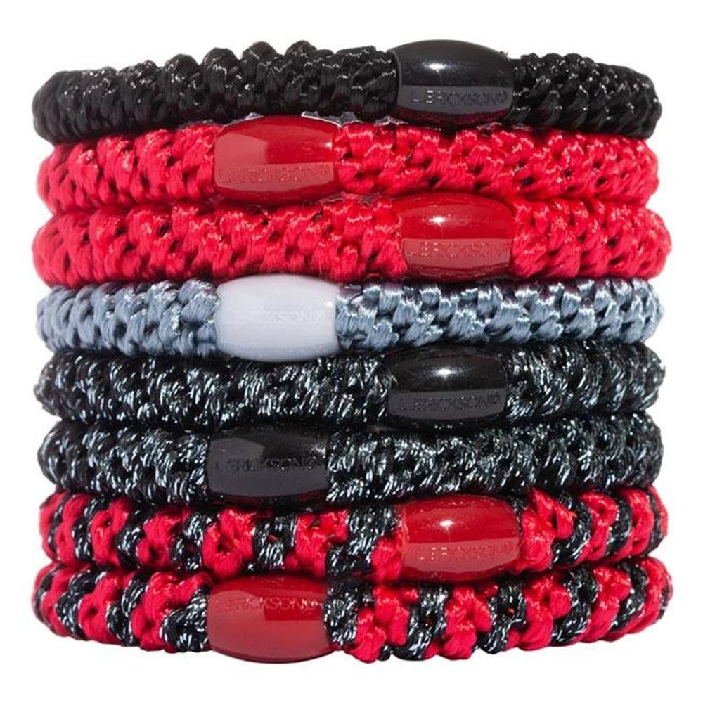 L. ERICKSON - 彈力髮圈-粗款-Scarlet-8入組