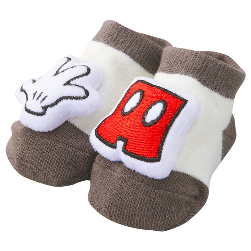 造型襪-米奇-灰色 (7~9cm)