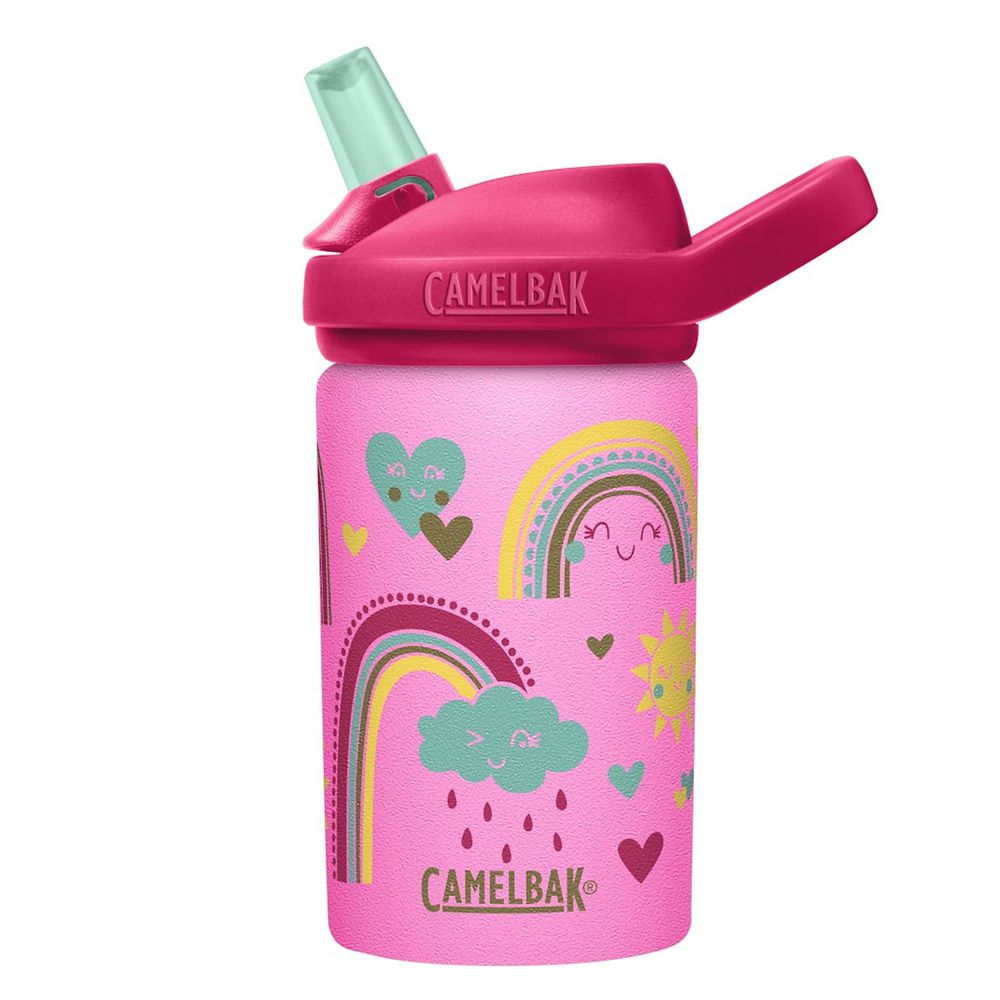 CamelBak - EDDY+ 兒童吸管單層不鏽鋼水瓶-魔幻彩虹-400ml