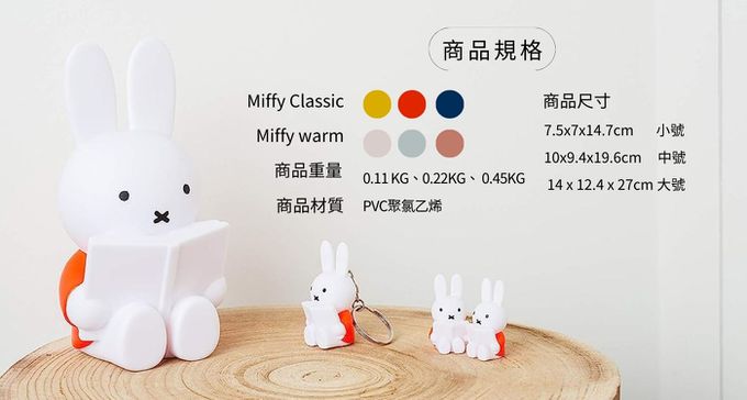 Miffy-MIFFY米菲兔商店 - Miffy 米菲兔莫蘭迪色系款公仔鑰匙圈吊飾 - 藍綠色
