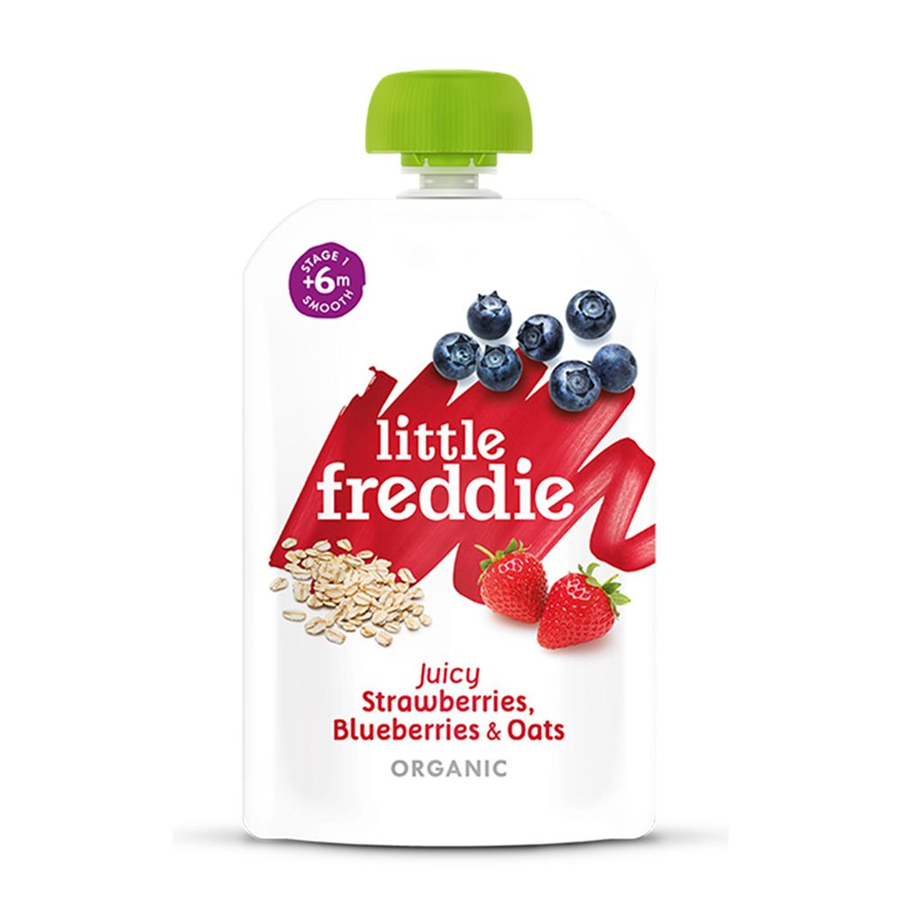 little freddie - 小皮莓果燕麥泥-6個月食用