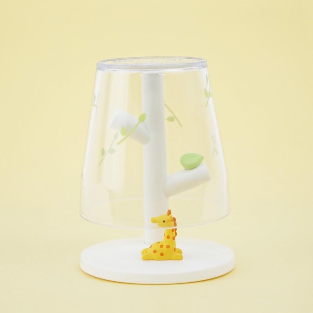 日本 Hashy - 樹枝造型杯架/漱口杯組-兒童用-長頸鹿 (杯子Φ5.8x5.8cm)