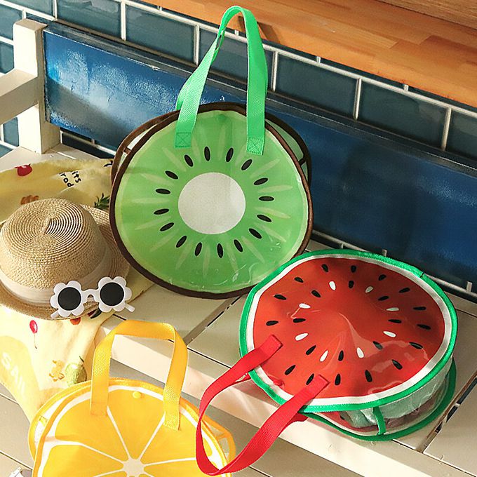 日本 ZOOLAND - 夏日可愛圓形玩水/游泳包-貝殼-薰衣草紫 (32x32cm)