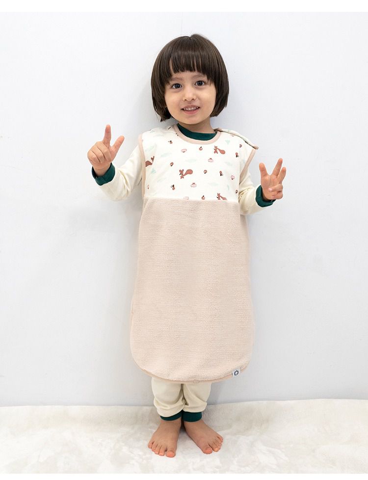 韓國 Han's Pumpkin - 雙面成長式防踢被-冬季型-栗香松鼠