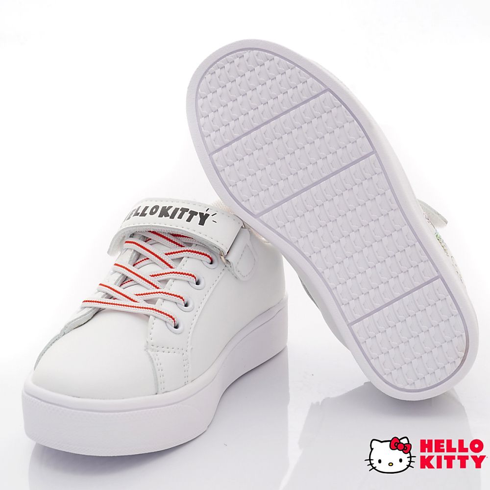 HELLO KITTY - 凱蒂貓繽紛抗菌休閒鞋款(中大童款)-白