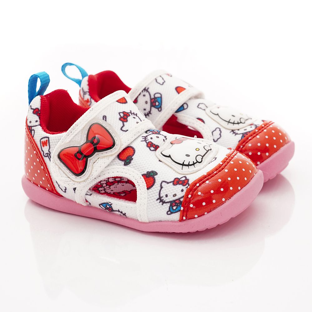 Moonstar日本月星 - 機能童鞋-KITTY聯名涼鞋(寶寶段)-紅