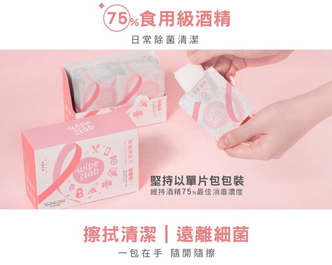 單片包、75%食用級酒精