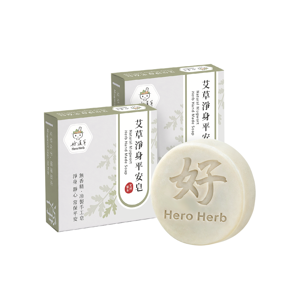 艾草淨身平安皂x2入組-70g x 2