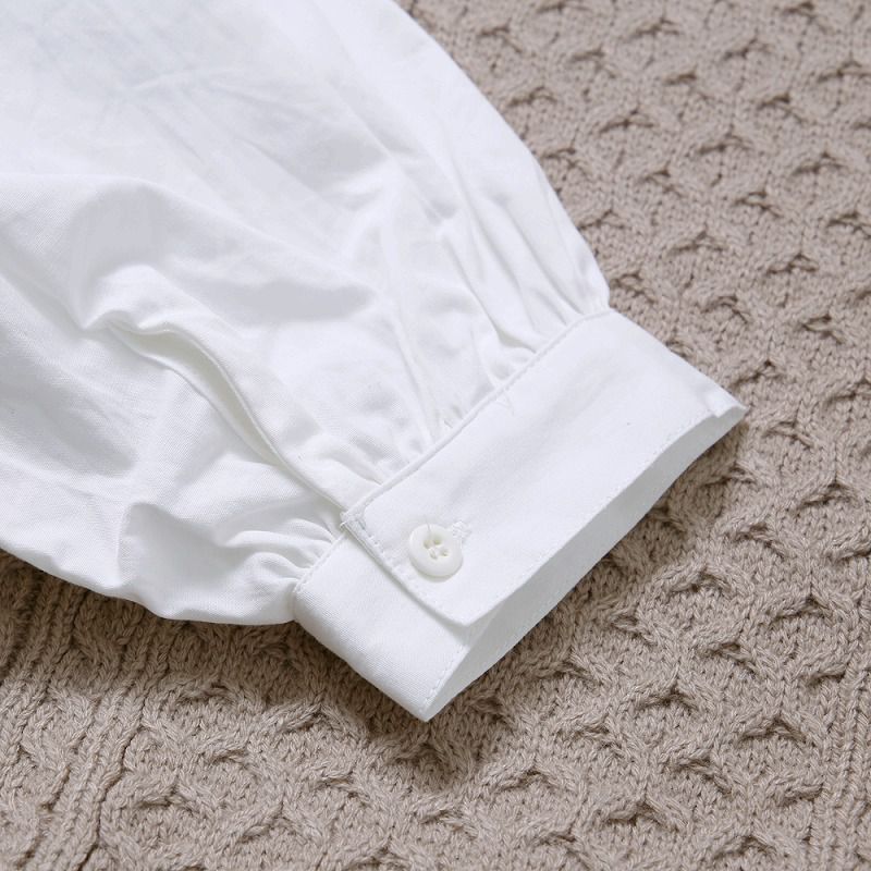 日本 Rejoule - 假兩件編織紋針織背心X白上衣-灰 (M(Free size))