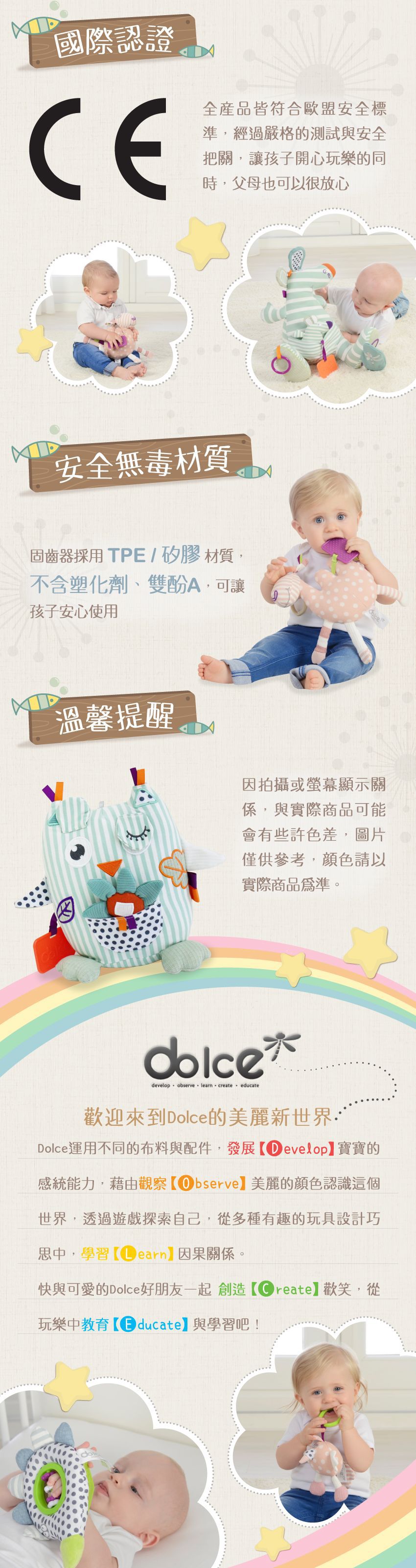 法國 Dolce Toys  - 海洋系列-害羞小海龜特托