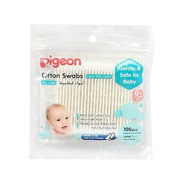 貝親 Pigeon - 外出用紙軸棉花棒-細-25支x4小袋/包(共100支入)