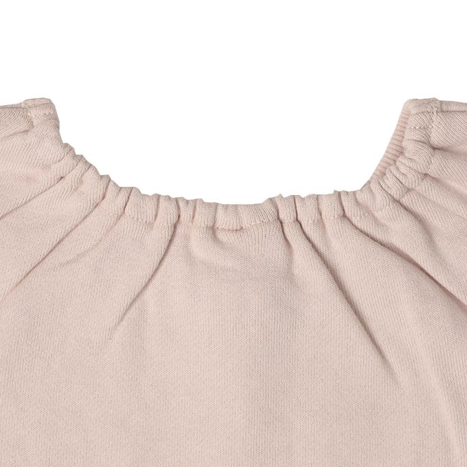 akachan honpo - 休閒上衣-下擺拼接-粉紅色