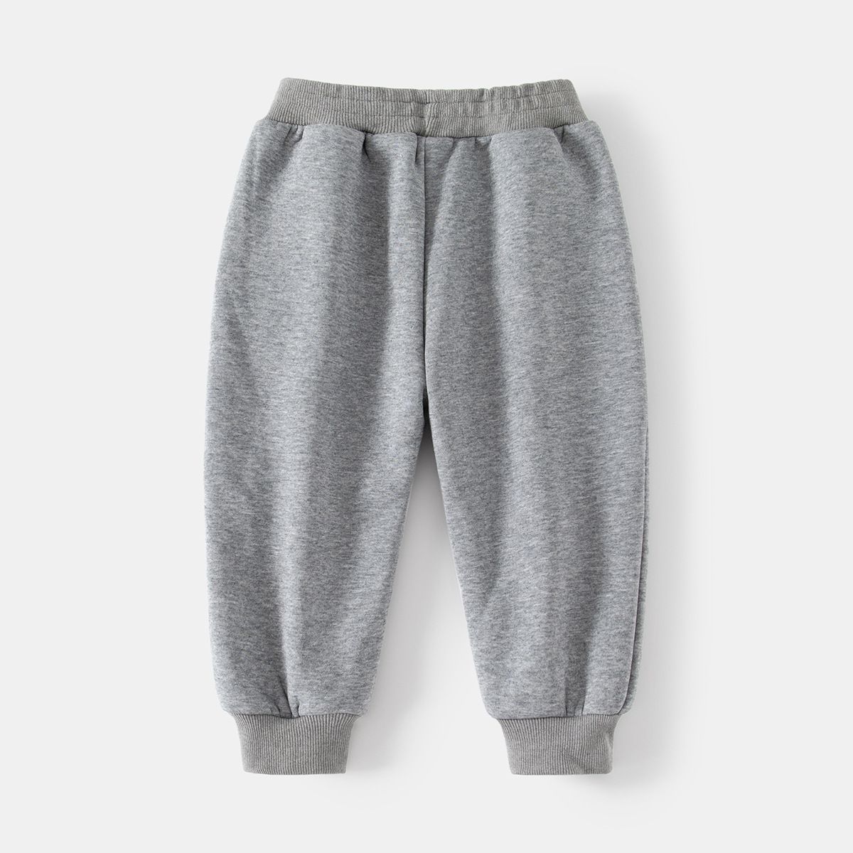 WELLKIDS - 加絨保暖束口長褲-OK小標籤-灰色
