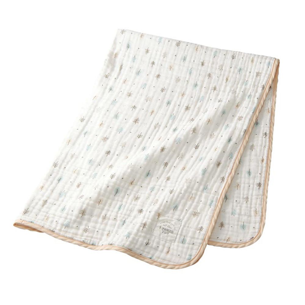 akachan honpo - 蓬鬆棉紗被-淺卡其色 (約85×115cm)