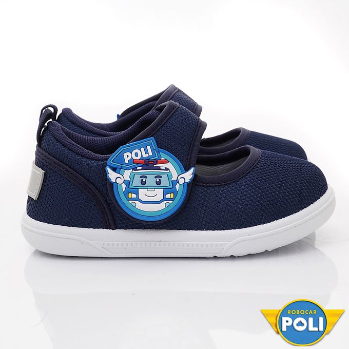 台灣製POLI休閒室內鞋-POKP10516藍(中小童)-室內休閒鞋-藍