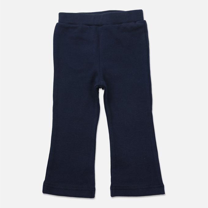 日本 Chil2 - 彈力素色百搭微喇叭褲-軍綠