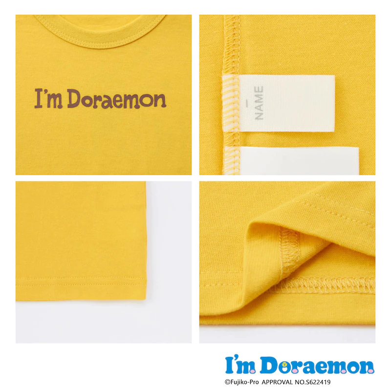 日本千趣會 - 哆拉A夢天竺棉短T-日光浴-水藍