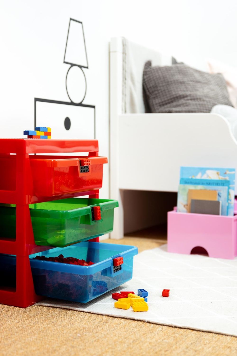 丹麥 Room Copenhagen - 樂高三層抽屜收納盒-低調灰 (34.5 x 37.5 x 32.5 cm)