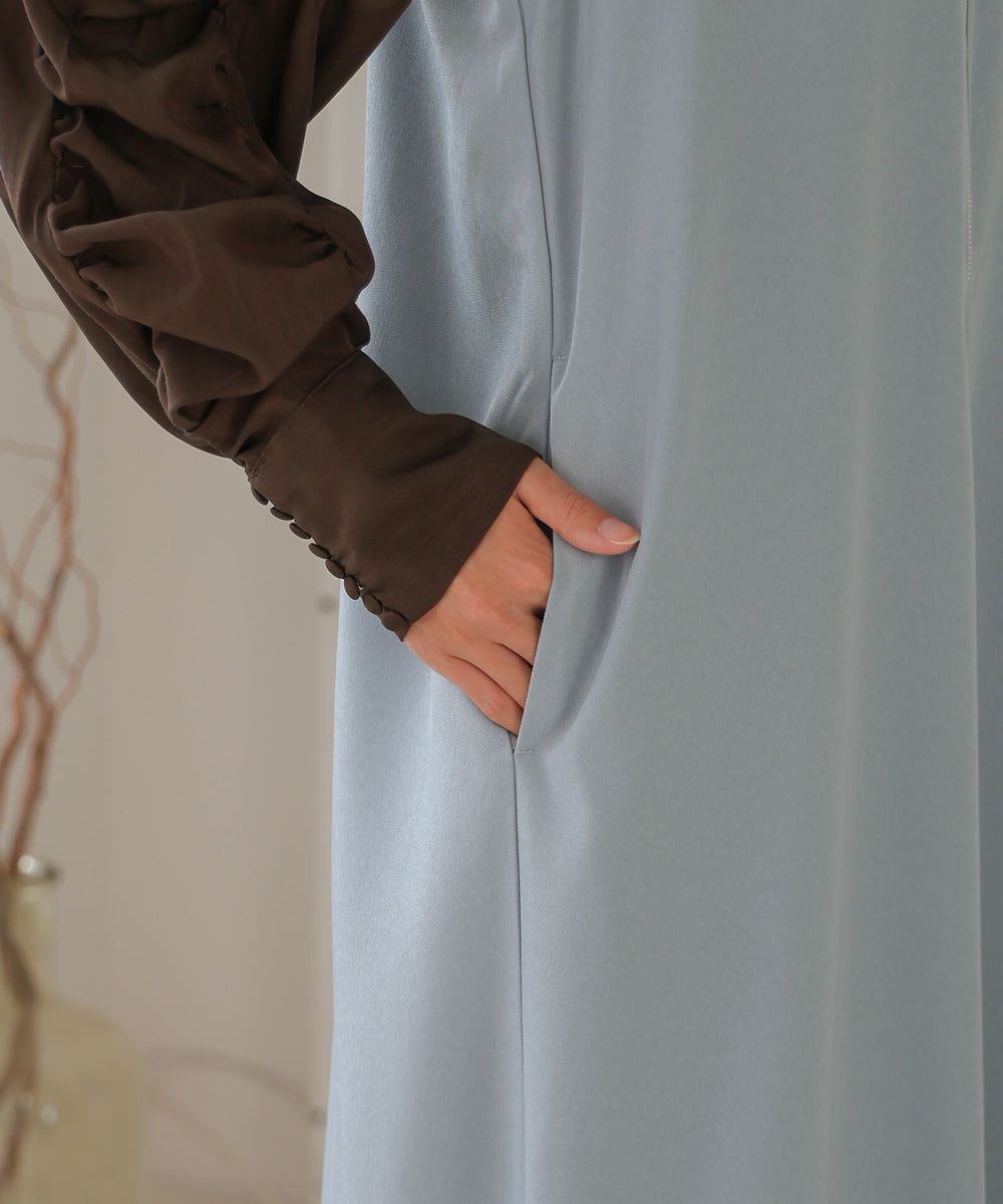 日本 Bab - 2WAY設計修身背心裙-水藍