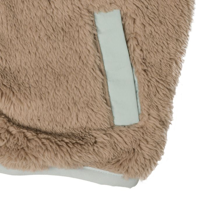 akachan honpo - 刷毛外套-淺卡其色