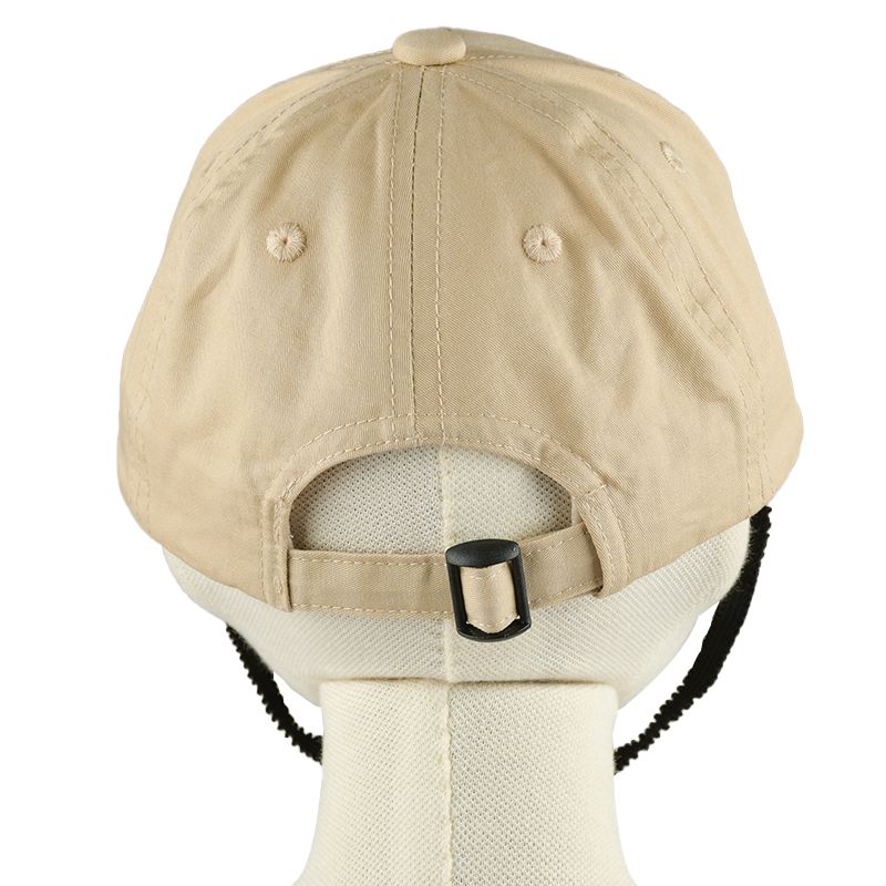 akachan honpo - 棒球帽-恐龍刺繡-淺卡其色