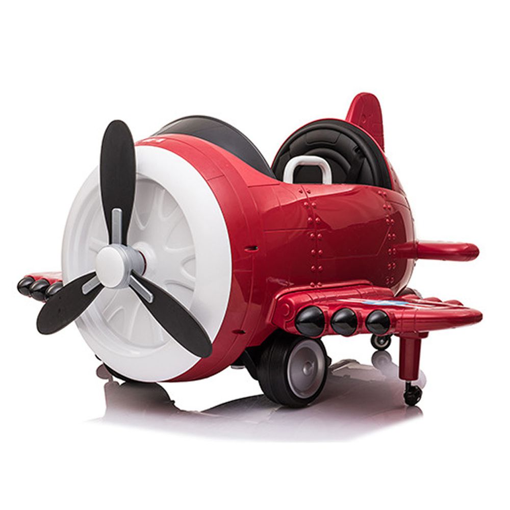 i-Smart - 小鋼砲戰鬥機 雙驅兒童電動車-紅色