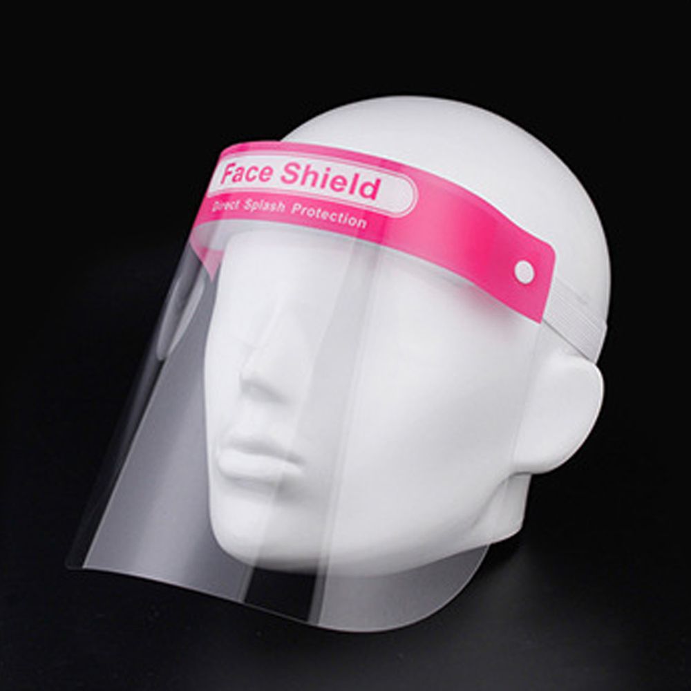隔離飛沫兒童防護面罩-中-粉色 (約28x20cm)