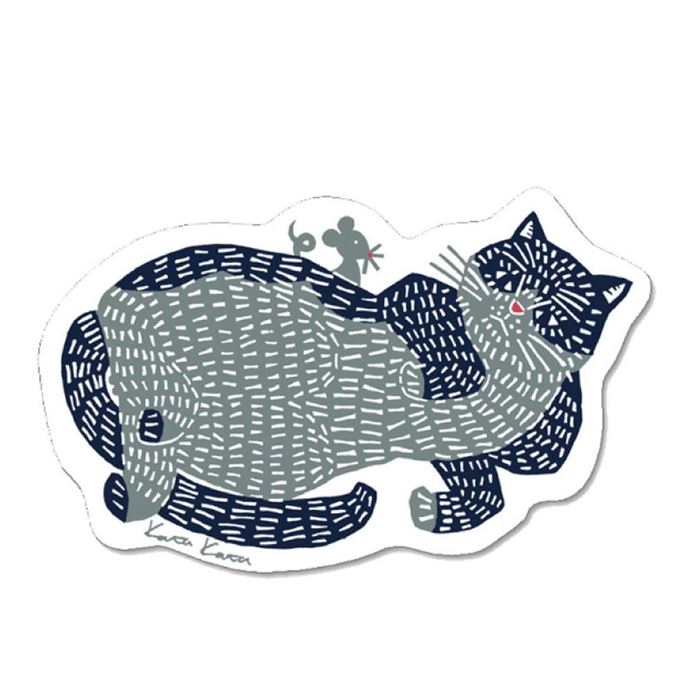 日本代購 - 日本製 北歐風環保吸水海綿菜瓜布-katakata系列-慵懶小貓