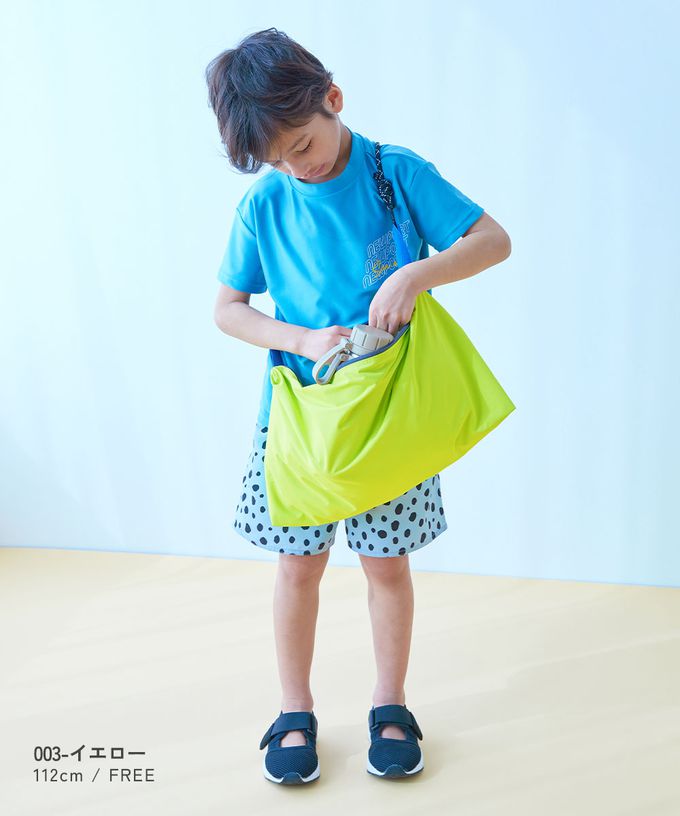 日本 devirock - 2way柔軟玩水便利親子側背包-黑 (41x24x9cm)