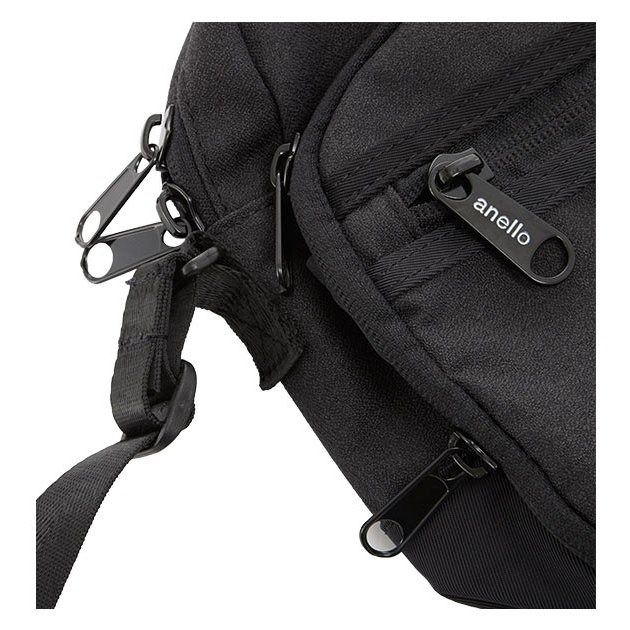 日本 Anello - 迷你多收納斜挎包肩背包-海軍藍 (21x16x6cm 肩背長約62~117cm)-197g