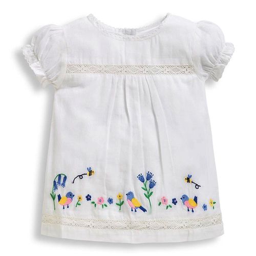 英國 JoJo Maman BeBe - 超優質嬰幼兒/兒童100% 純棉短袖上衣-蜜蜂採蜜