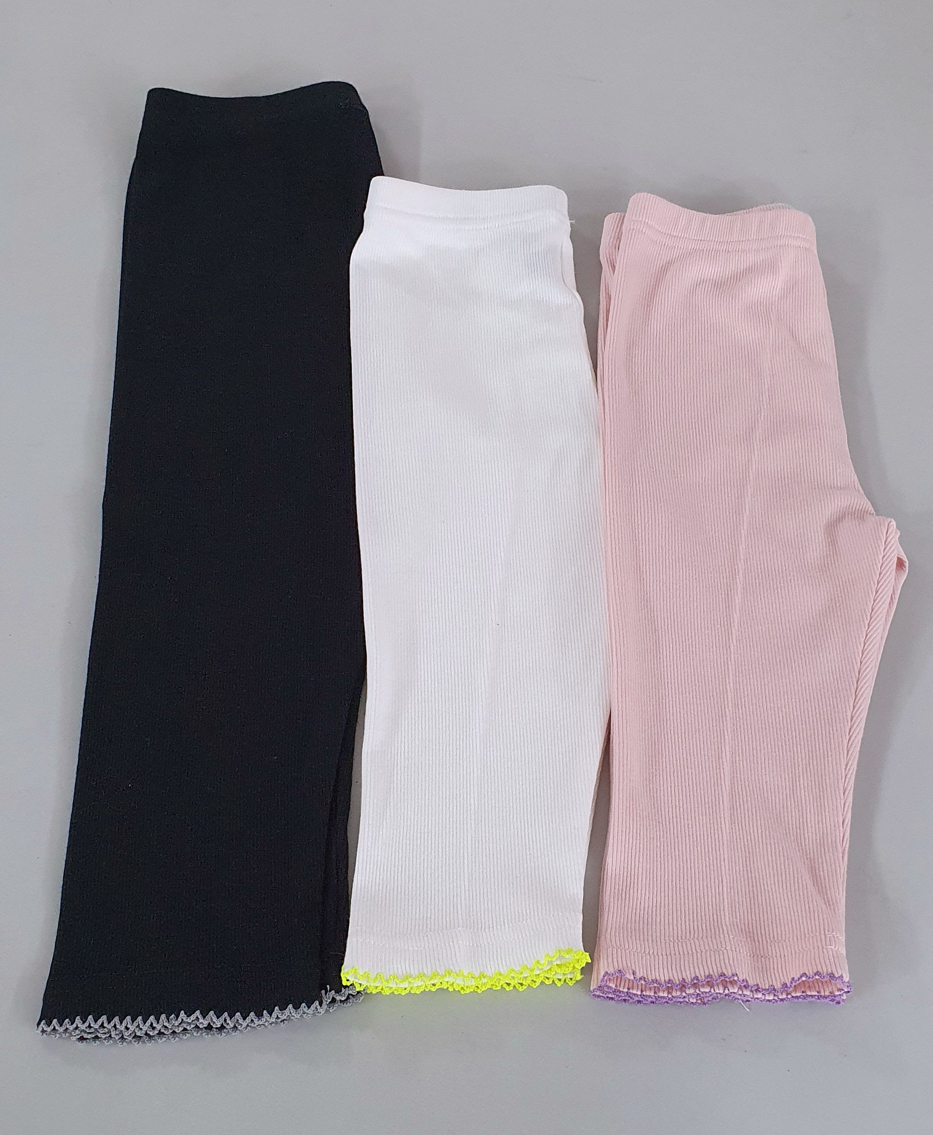 韓國 ERU - 針織七分內搭褲-象牙白