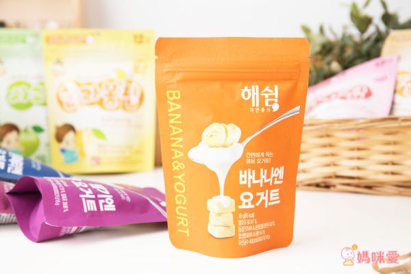 韓爸田園日記 - 優格寶寶餅乾-綜合4入(原味/藍莓/蘋果/草莓)-1包/16公克