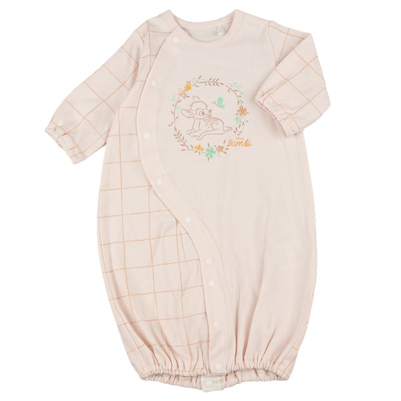 akachan honpo - 長袖連身衣-小鹿斑比-粉紅色 (50~60cm)