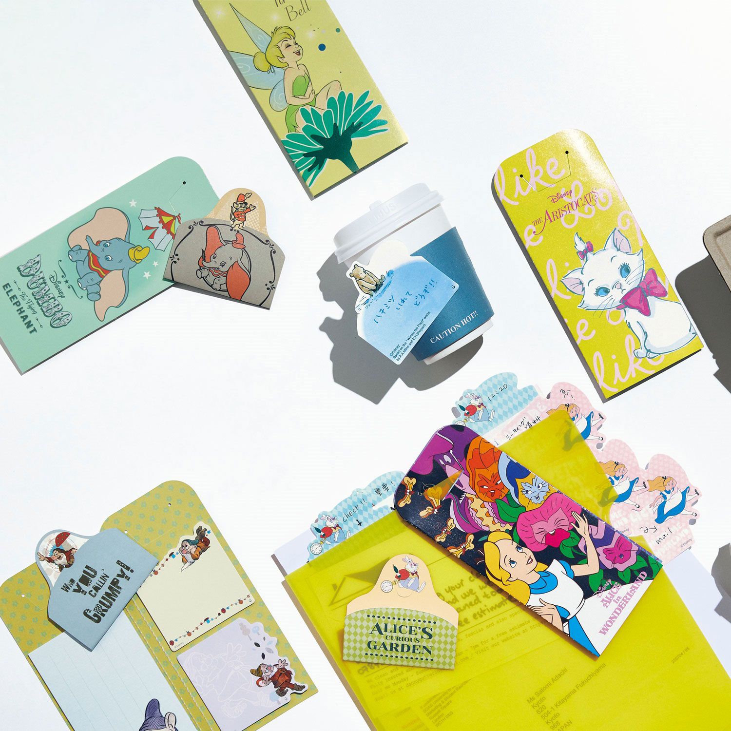 日本千趣會 - 日本製 迪士尼可愛造型便條紙組合-小飛象