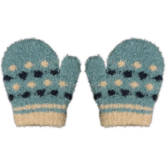 akachan honpo - 手套-圓點-藍色 (100cm)