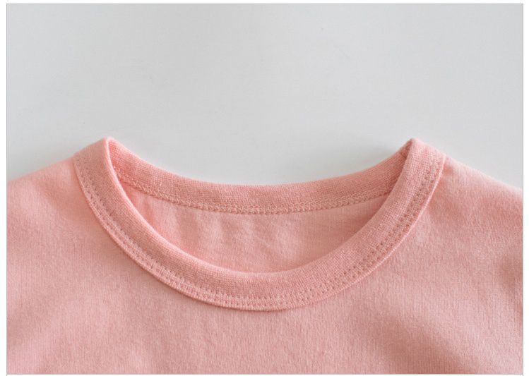 純棉短袖上衣-微笑花花-粉色