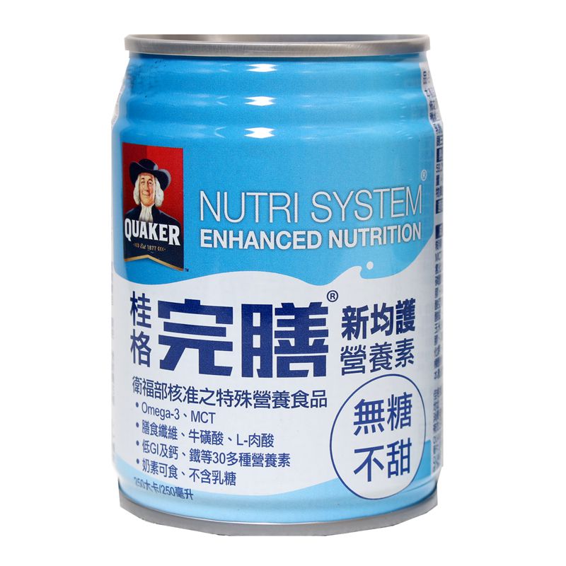 桂格 - 完膳新均護營養素保健配方(無糖不甜)250mlx24罐