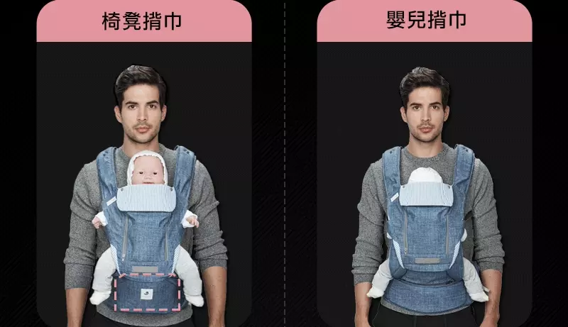 韓國 POGNAE - NO.5＋ 極輕全方位機能背巾-復刻牛仔灰