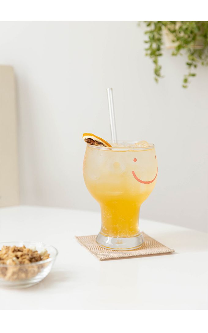 韓國 SSUEIM - 微笑款玻璃啤酒杯6件組450ml