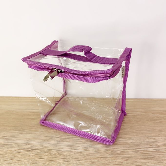妞妞絲 - 透明收納袋-玫瑰煙粉 (XS)