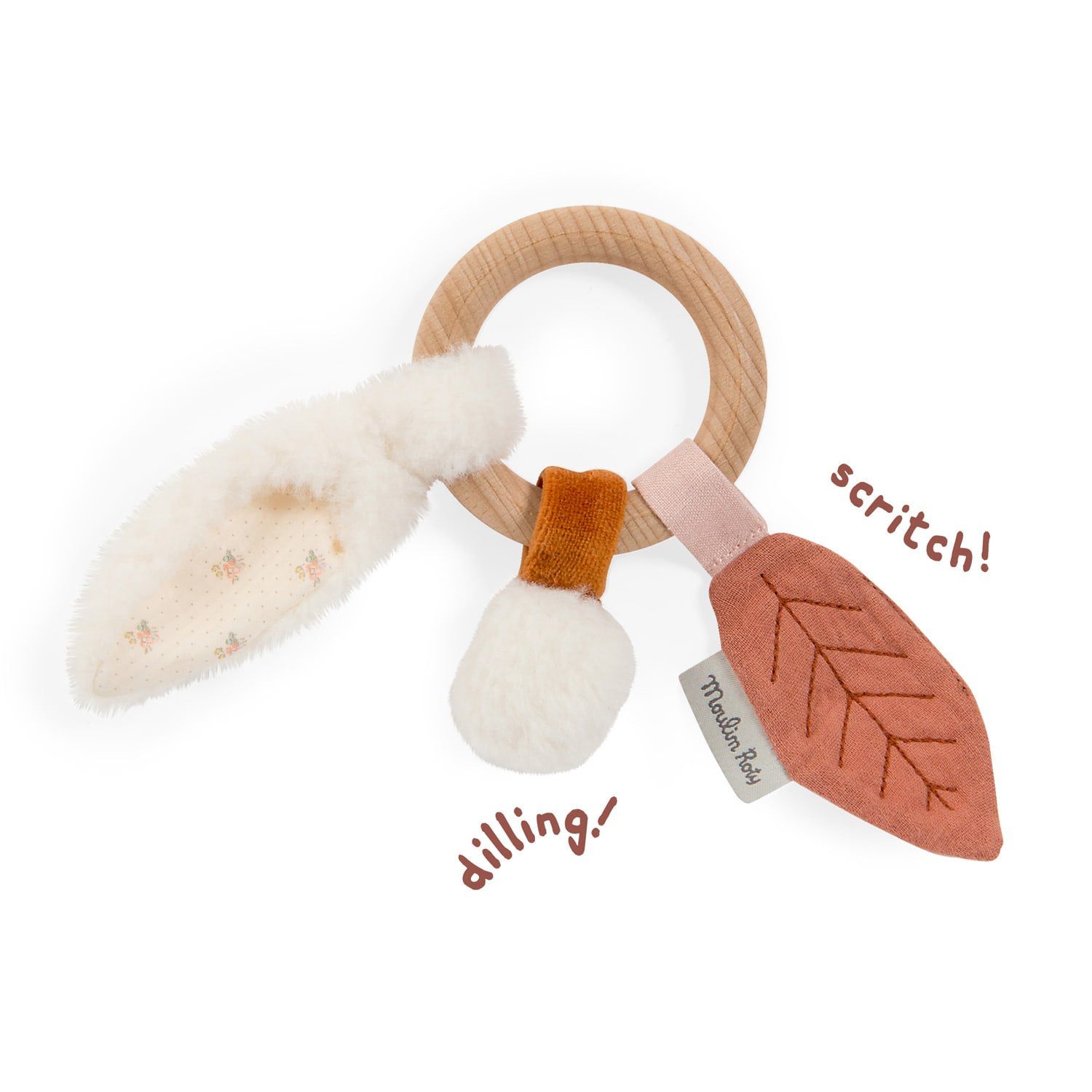 Moulin Roty - 兔耳音樂手搖鈴