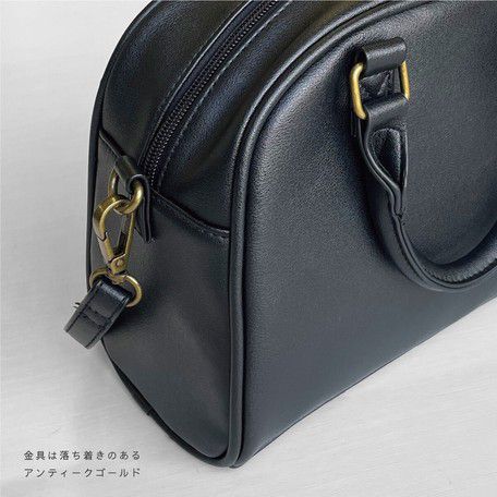 日本 Chepeli - 2way仿皮迷你波士頓手提包/側背包-100. 格紋圖騰咖啡 (18x23x10cm)