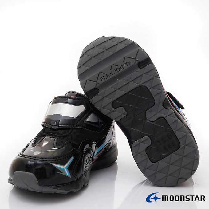 Moonstar日本月星 - 月星CR賽車運動鞋-CRC23286黑-15-19cm(中小童)-運動鞋-黑